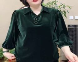 輕奢金絲絨長袖